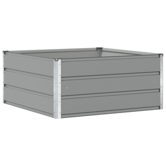 Jardinera Gris Claro 100 X 100 X 45 Cm Acero_0