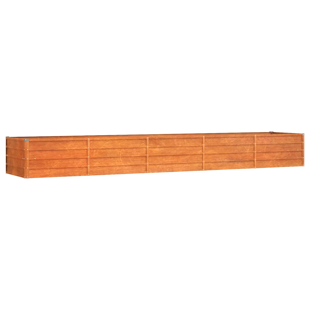 Arriate Oxidado De Acero Corten 400x80x45 Cm_0
