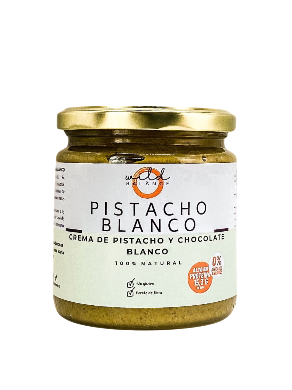 Pistacho Blanco - Crema De Pistacho Y Chocolate Blanco Sin Azúcar 100% Natural - 350 Gr_0