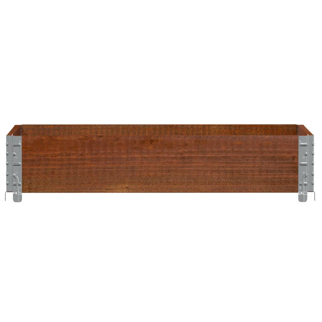 Jardinera De Madera Maciza De Pino Marrón 100x50 Cm_2
