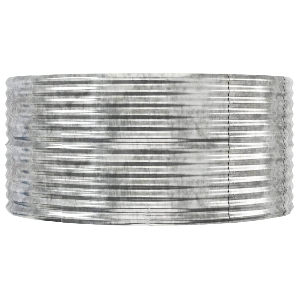 Jardinera Arriate Acero Galvanizado Plata 291x140x68 Cm_3