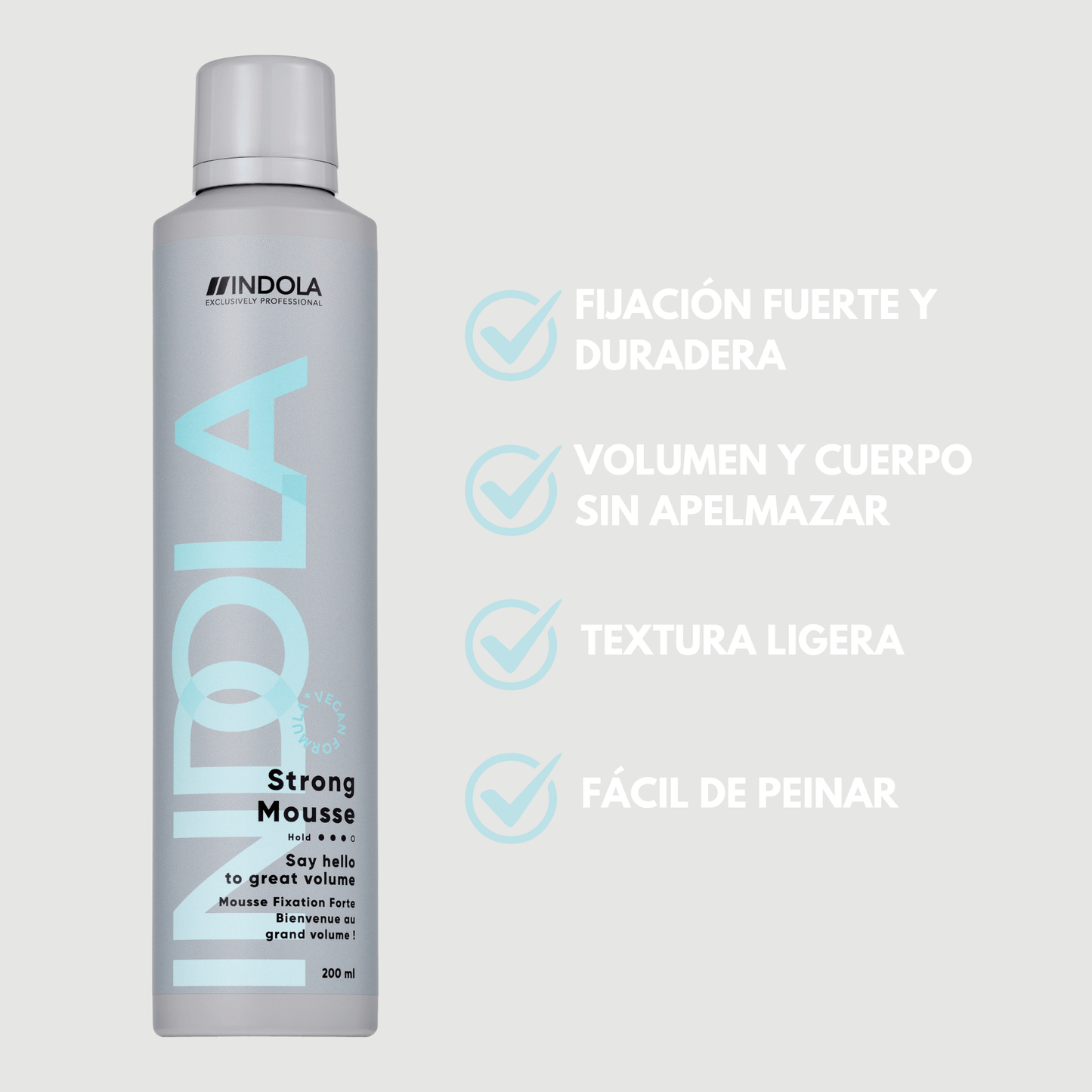 Indola Pack Styling Profesional – Laca + Espuma Fijación Duradera – 500ml + 200ml_4