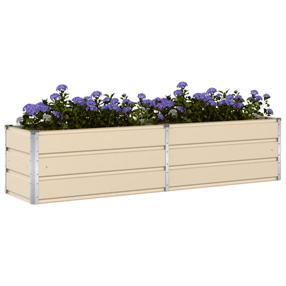 Jardinera Marfil 195 X 50 X 45 Cm Acero Galvanizado_2