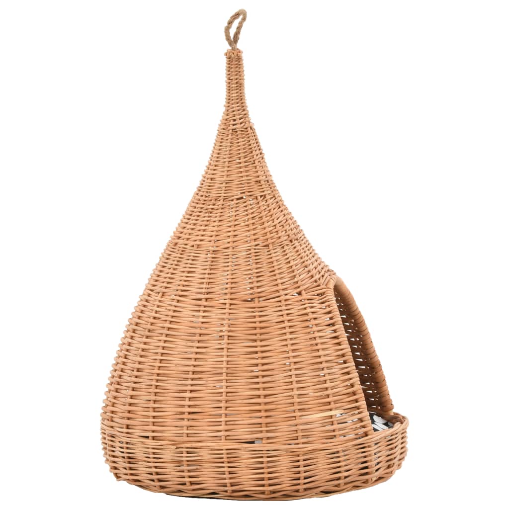 Casa Para Gatos Con Cojín Y Forma De Tipi Sauce Natural 40x60cm_3