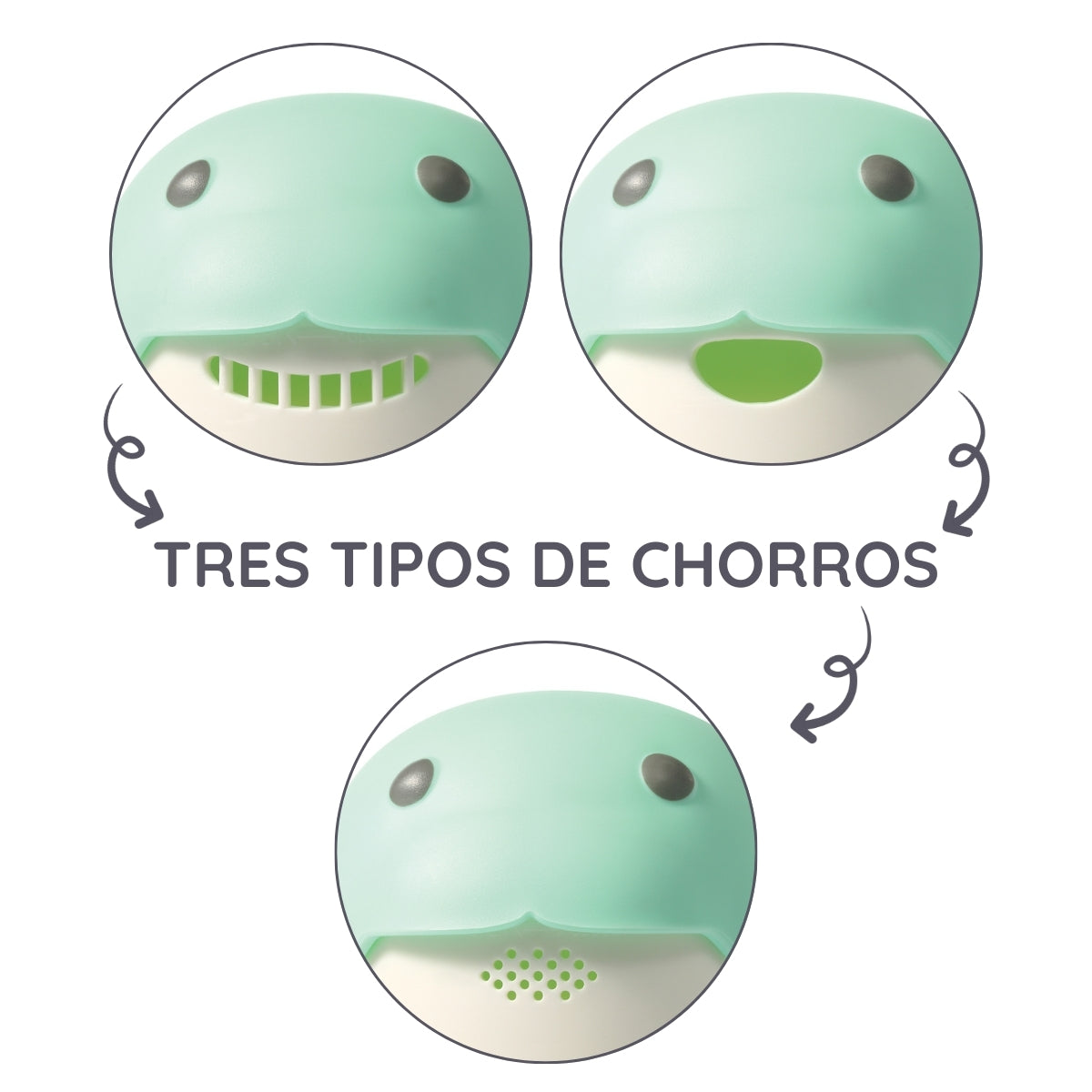 Jarra Del Baño Para Bebés Ballena Mint_2