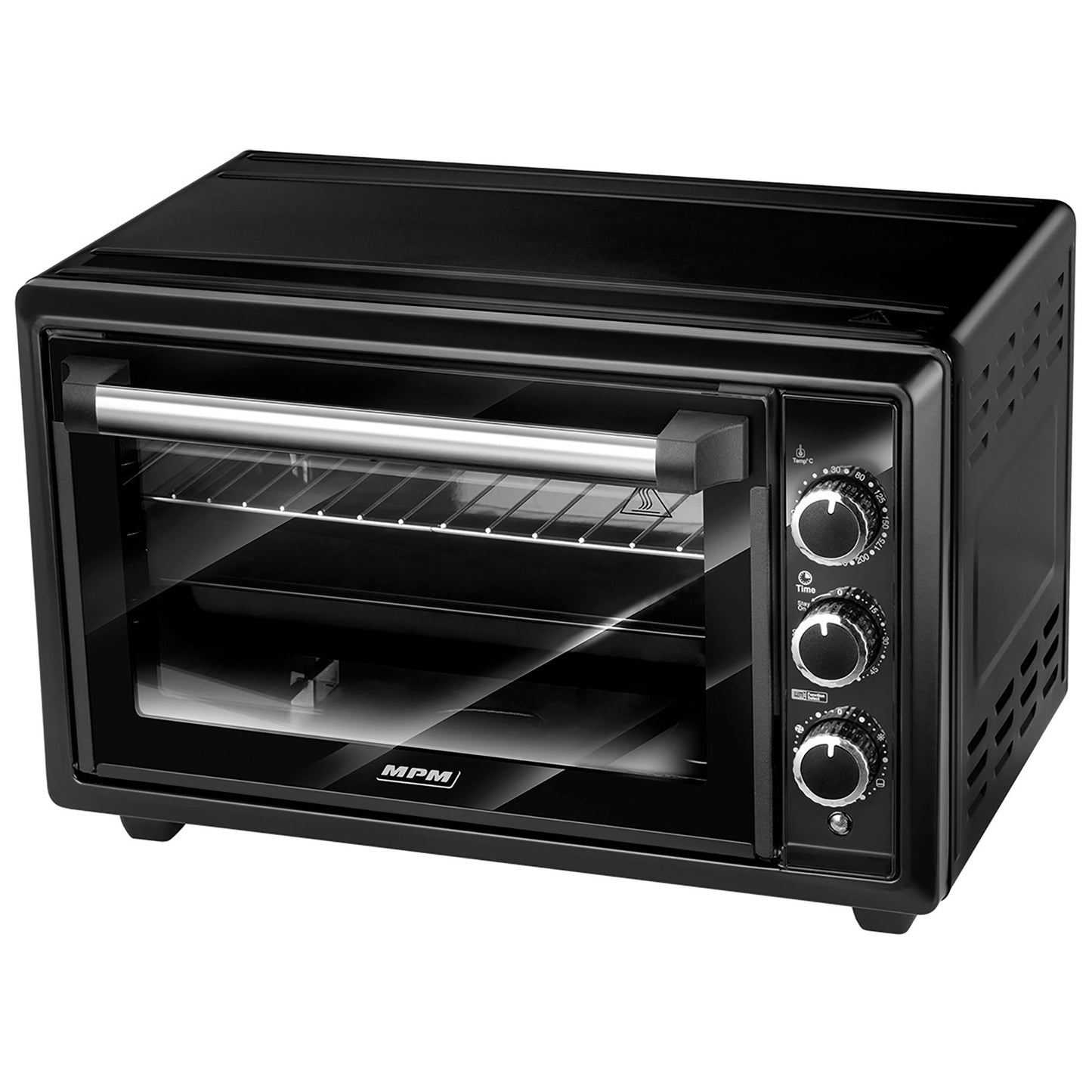 Horno Eléctrico Convección 28 Litros, Sobremesa, Temporizador, Ajuste Temperatura 6 Modos Calor Mpm Mpe-28/t 1500w_3