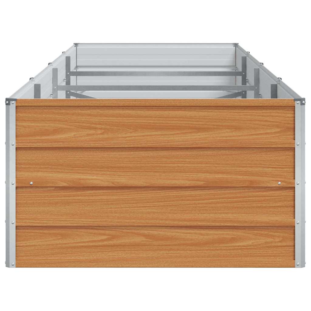 Arriate Elevado Marrón Claro 320 X 80 X 45 Cm Acero Galvanizado_5