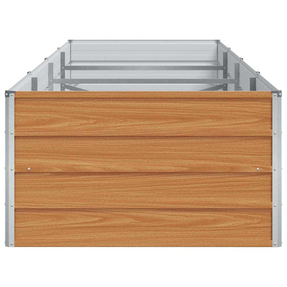 Arriate Elevado Marrón Claro 320 X 80 X 45 Cm Acero Galvanizado_5