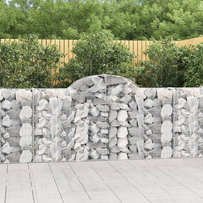 Cestas De Gaviones 10 Uds Forma Arco Hierro 200x30x100/120 Cm_1
