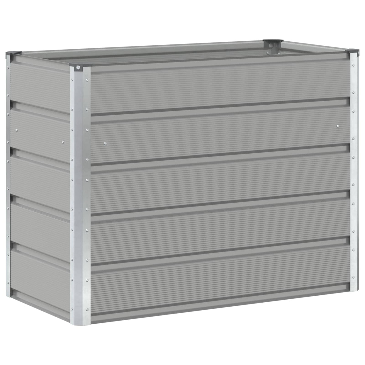 Jardinera Gris Claro 100 X 50 X 77 Cm Acero Galvanizado_0