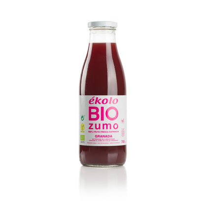 Sumo de romã biológico 100% espremido ékolo 750 ml