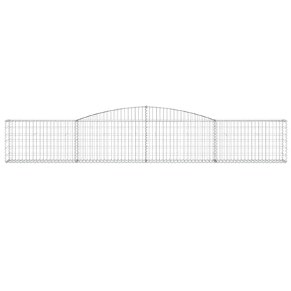 Cestas De Gaviones 4 Uds Forma De Arco Hierro 400x30x60/80 Cm_3