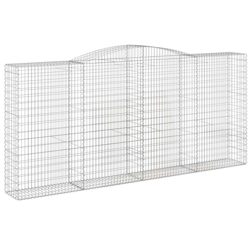 Cestas De Gaviones 4 Uds Forma De Arco Hierro 400x50x180/200 Cm_2