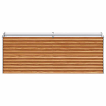 Arriate Elevado Marrón Claro 195 X 50 X 68 Cm Acero Galvanizado_4