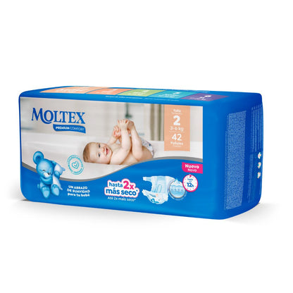 Fraldas Moltex Premium Comfort T2 (3-6 kg) 42 unidades