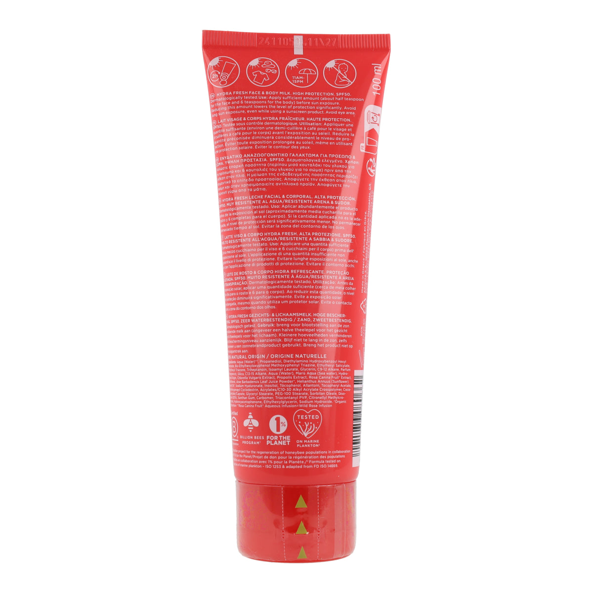 Leche Solar Hydra Fresh SPF50 Apivita 100 ml