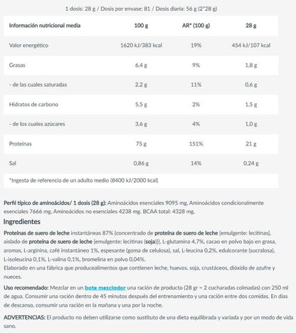 100% Pure Whey - 2kg - Caramelo Capuchino - Proteina De Suero Whey - Biotech Usa_5