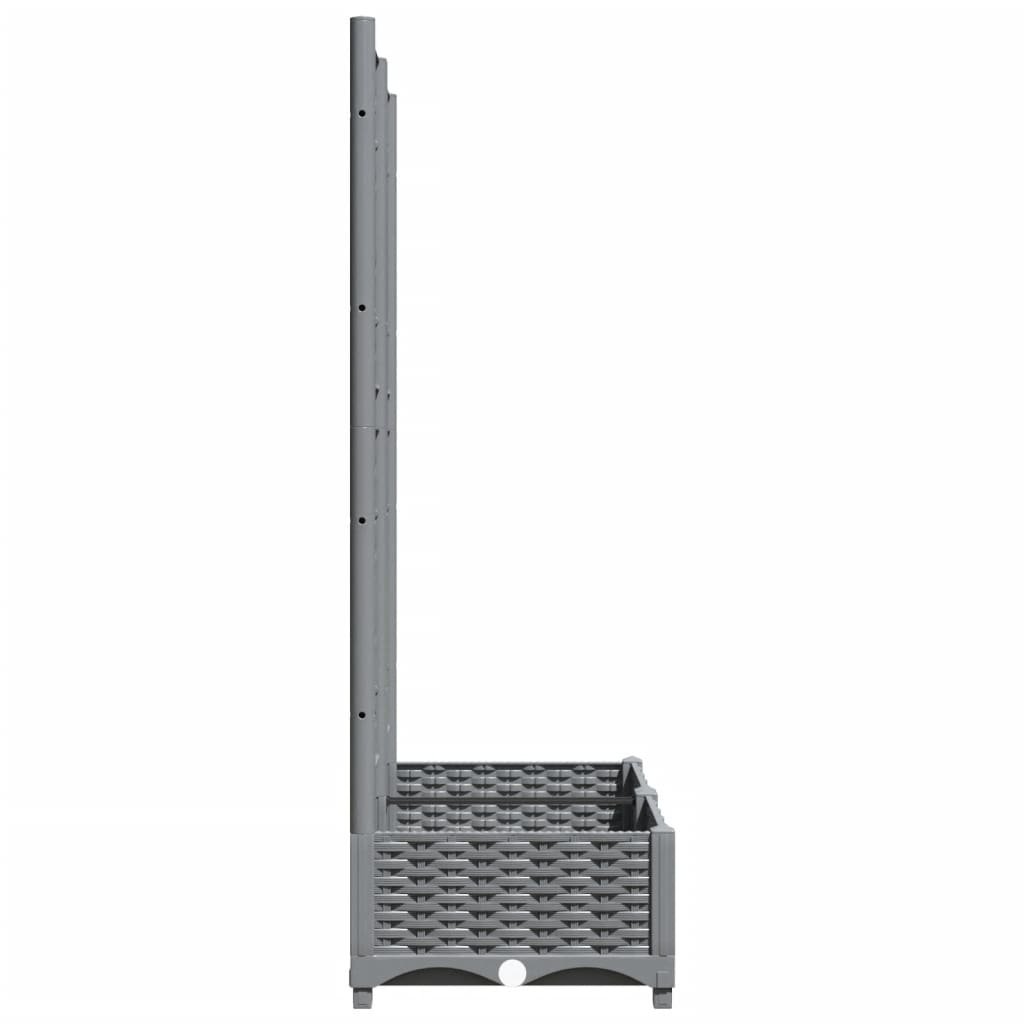 Macetero De Jardín Gris Claro 80 X 40 X 121,5 Cm_4
