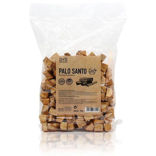 Palo Santo Natural SYS Aromas 1 kg | Madera Aromática 100% Natural y Certificada | Gran Formato para Sahumar_0