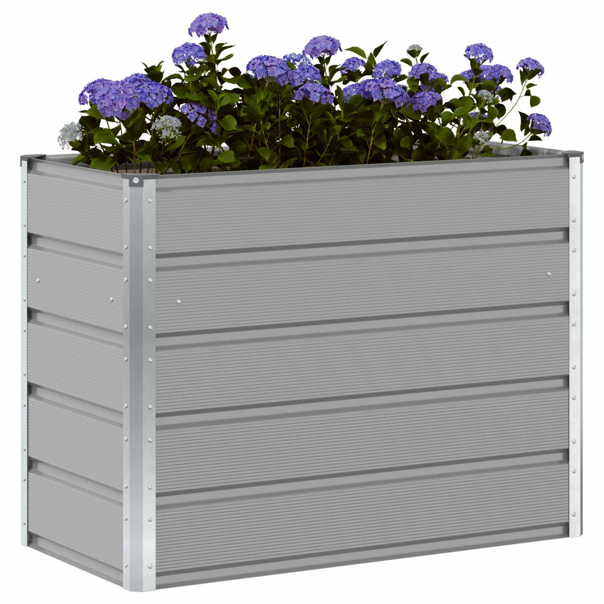 Jardinera Gris Claro 100 X 50 X 77 Cm Acero Galvanizado_2