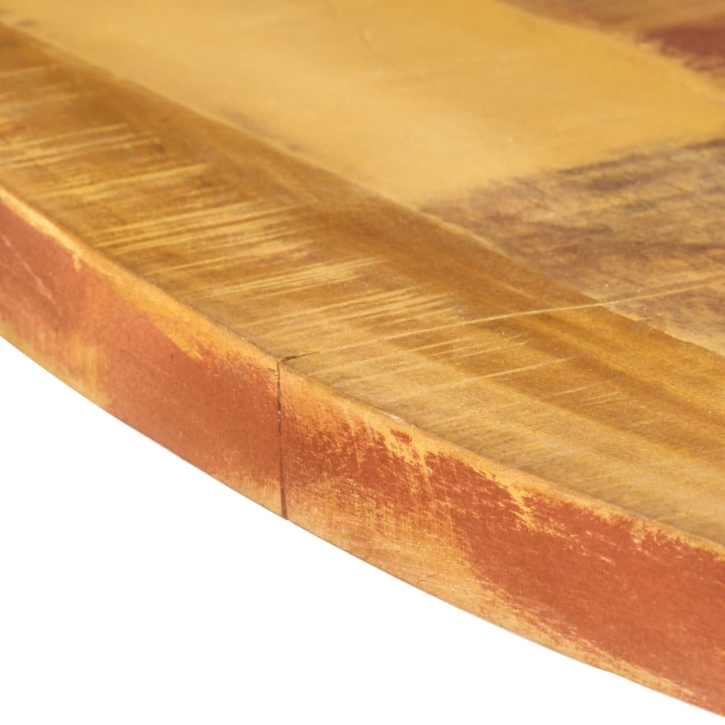 Mesa De Comedor Redonda Madera Maciza Reciclada 175x75 Cm_3