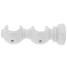 Soporte Madera Liso Abierto Doble 20x118 Mm. Blanco