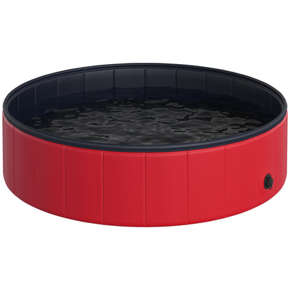 Pawhut Piscina Plegable Para Mascotas Bañera Portátil Antideslizante Ø120x30cm_0