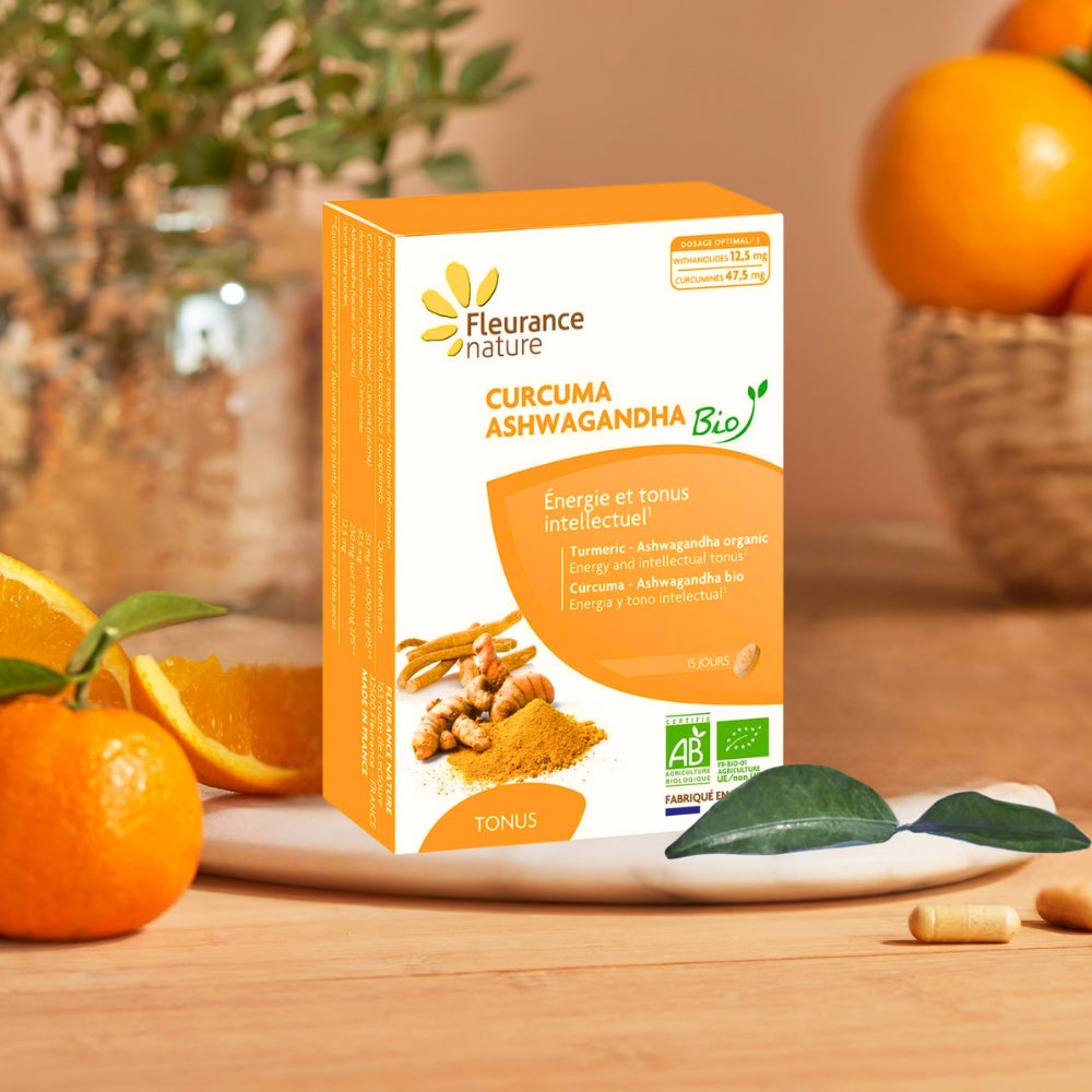 Cúrcuma Ashwagandha Eco Fleurance Nature 15 Comprimidos_1