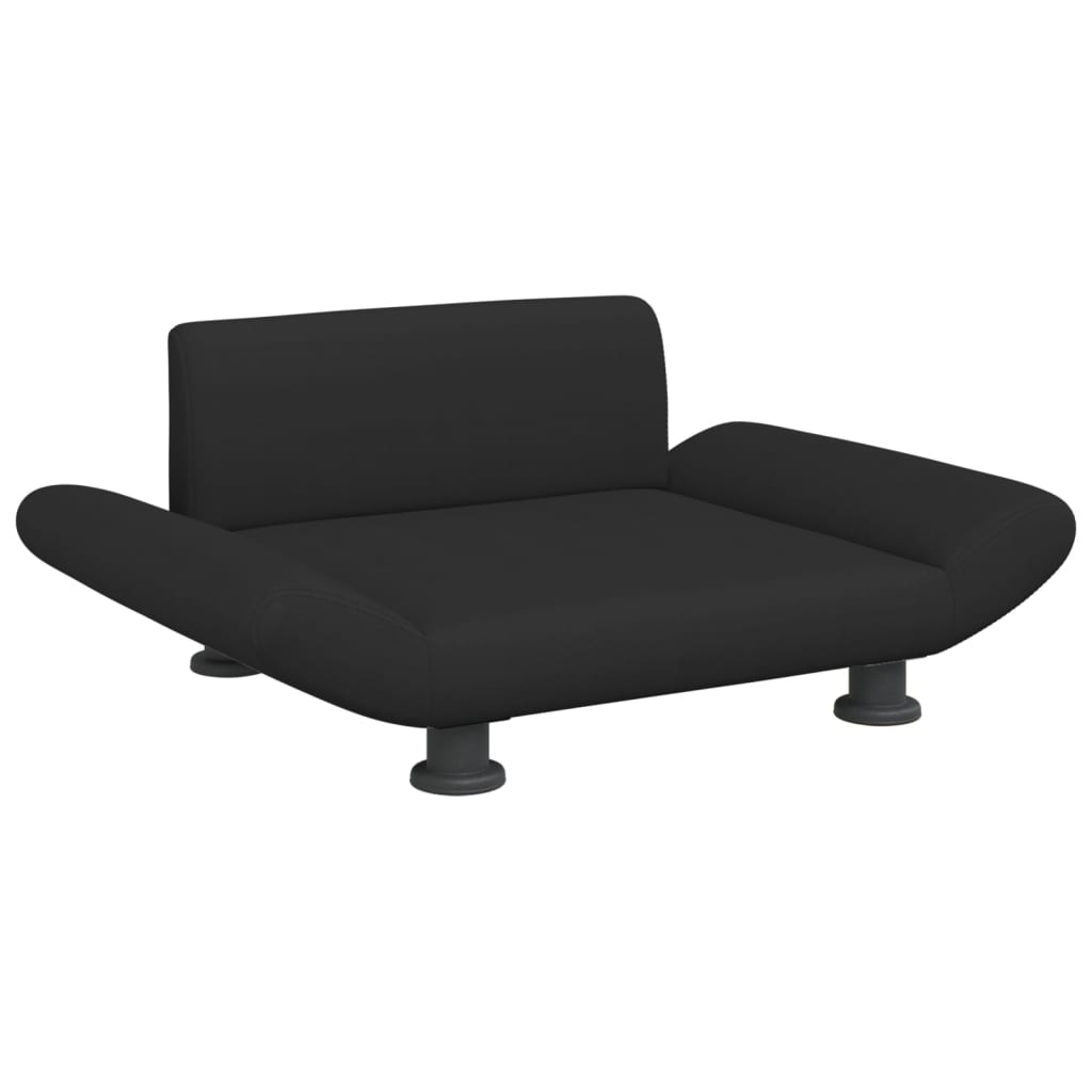 Cama Para Perros De Tela Negra 70x45x28 Cm / Vetonek_2