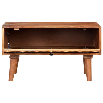 Mesa De Centro De Madera Maciza De Acacia 68x68x38 Cm_1