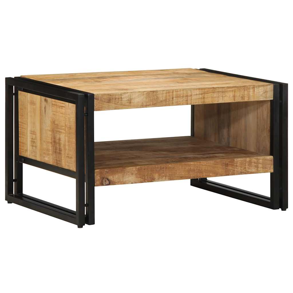 Mesa De Centro 70x50x38 Cm Madera Maciza De Mango_0