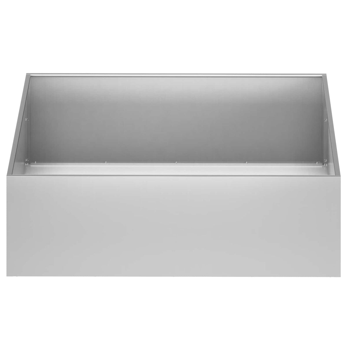 Macetero De Jardín Plateado 80 X 80 X 30 Cm Acero Galvanizado_2