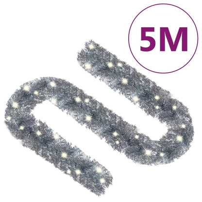 Vidaxl Guirnalda De Navidad Con Luces Led Plateado 5 M_2