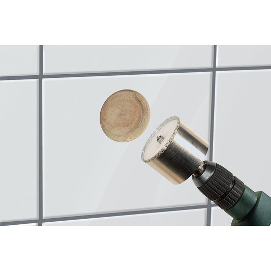 Serra copo diamantada haste "cerâmica" 10 mm Wolfcraft