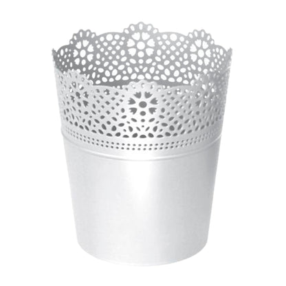Maceta Lace , Dimensiones (mm) 135x135x155, Color Blanco_0