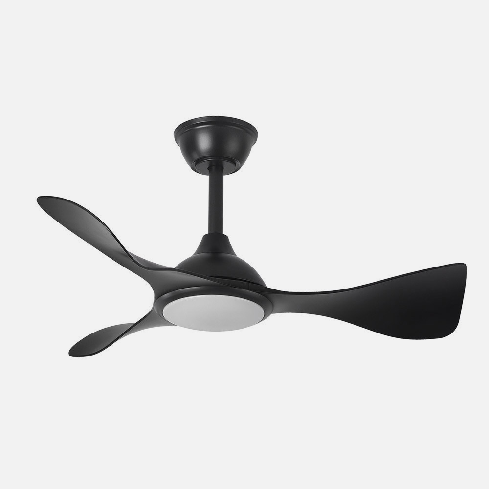 Ventilador Dc Caiman 36w 3600lm Negro 89d 3aspas 6vel 3000-4500-6500k Remoto+reg.intensidad+memoria+temporizador_3