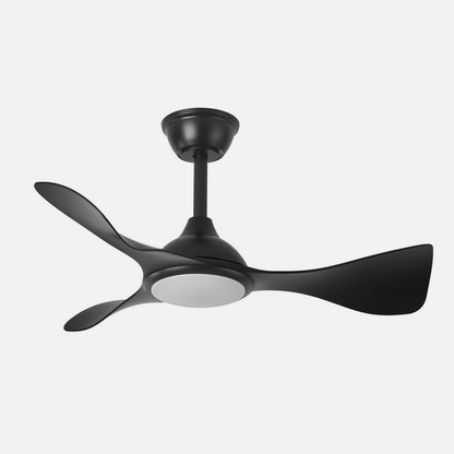 Ventilador Dc Caiman 36w 3600lm Negro 89d 3aspas 6vel 3000-4500-6500k Remoto+reg.intensidad+memoria+temporizador_3