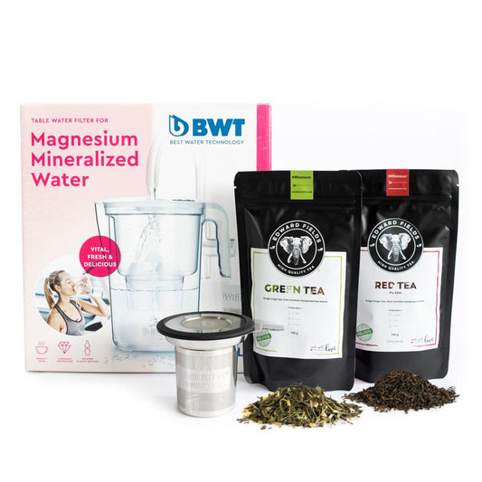 Pacote Jarro BWT Vida + EFT Chá Verde + EFT Chá Vermelho + Infusor EFT