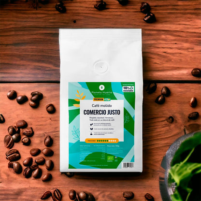 Café moído Eco Honduras comércio justo Planeta Huerto 250 g