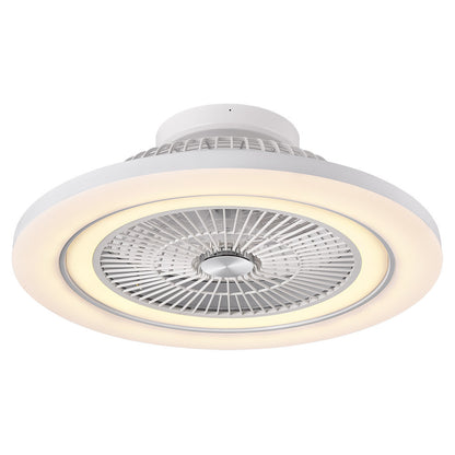 Ventilador 72w Dc Mato Blanco 5 Aspas Transp. 22x58x58cm 6vel. 3 Colores C/remoto, Mem., Timer, Reg. Intensidad 6120lm_2
