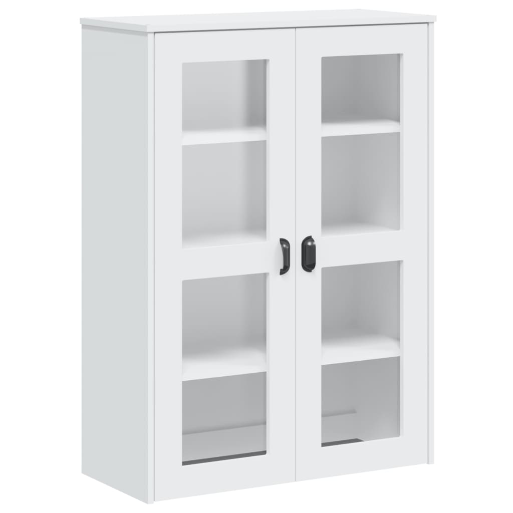 Aparador Alto Viken Madera Maciza De Pino Blanco 80x40x190 Cm / Vetonek_3