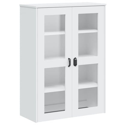 Aparador Alto Viken Madera Maciza De Pino Blanco 80x40x190 Cm / Vetonek_3
