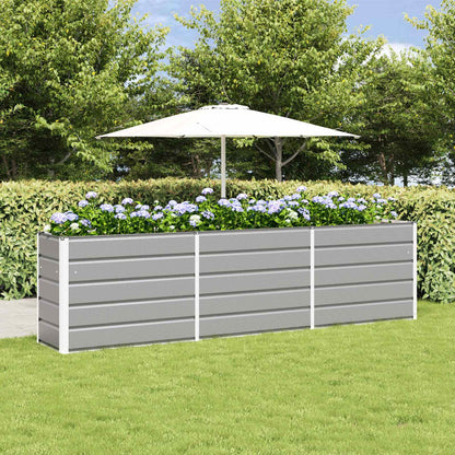 Jardinera Gris Claro 290 X 50 X 75 Cm Acero Galvanizado_1