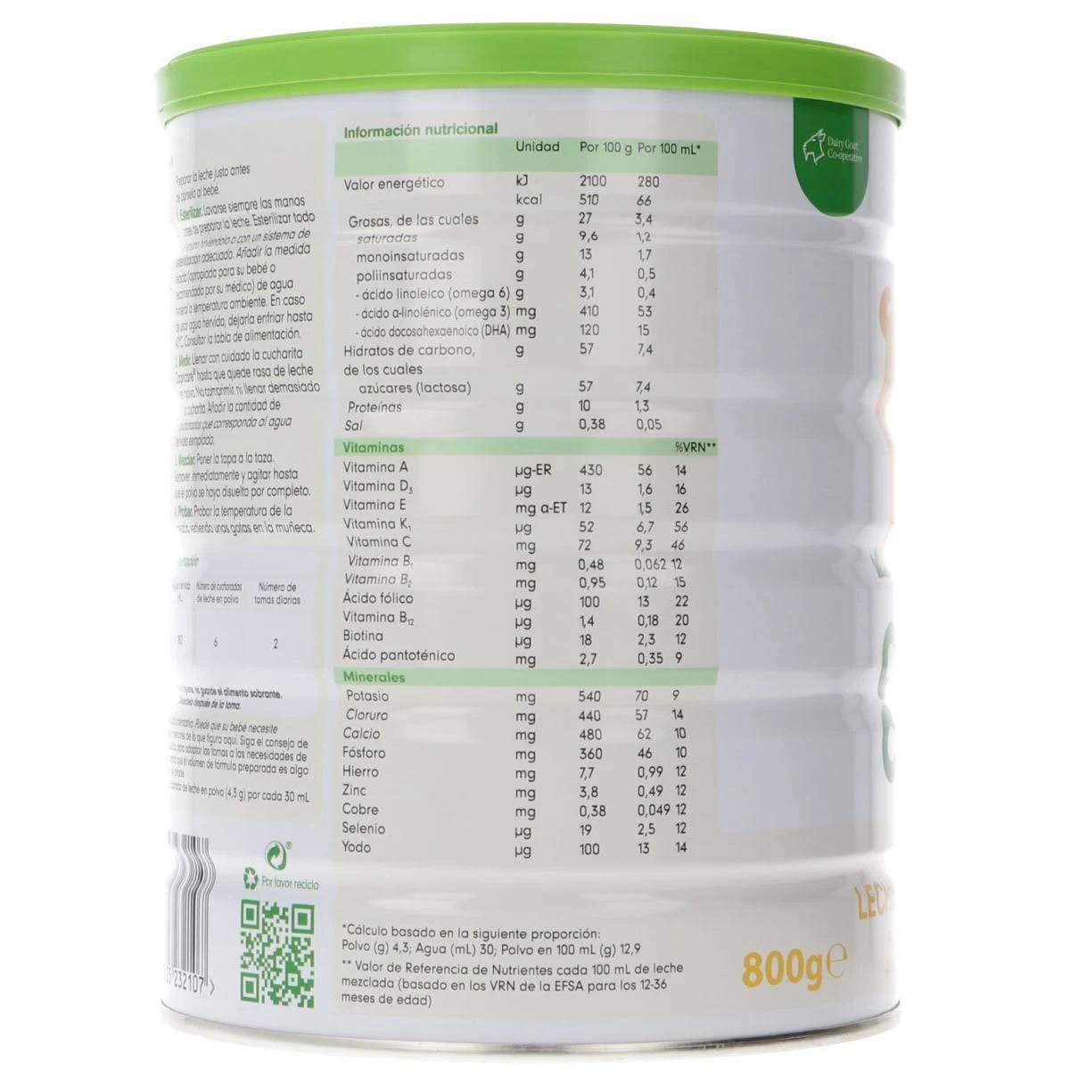 Leite de crescimento 3 Capricare 800 gr