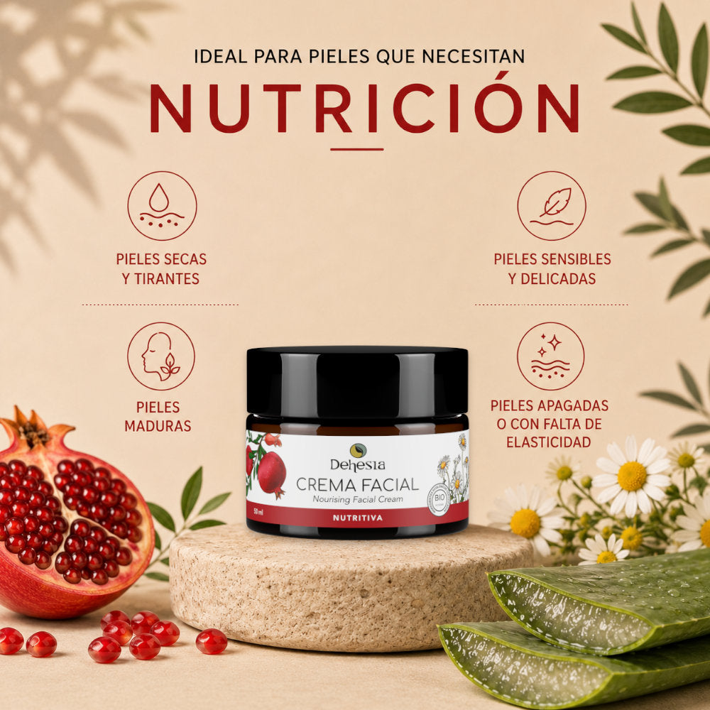 Crema Facial Nutritiva Bio | Piel Seca, Mixta, Madura 50ml_4