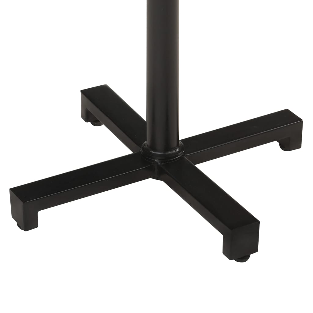 Mesa De Bistró Cuadrada Madera Maciza Reciclada 50x50x110 Cm_3