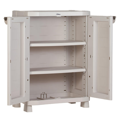 Armário médio 70 cm Space Saver Plastiken Bege