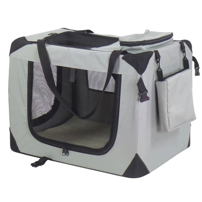 @pet Transportín Para Perros Nylon Gris 90x61x65 Cm 11074_1