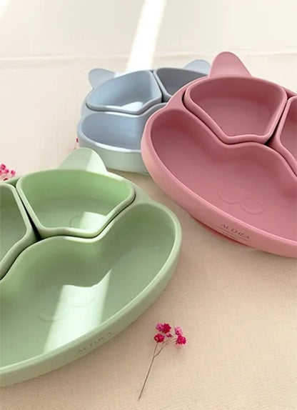 Plato Con Divisiones Extraíbles Y Forma De Perrito - Rosa Profundo._2