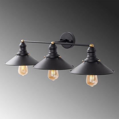 Aplique De Pared, Metal , Negro, 75x27x20, Casquillo 3 X E27 Max 40 W_2
